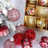 Изысканный набор рождественских шаров 8 см, 9 шт., украшение для елки, рождественский шар, красивый дизайн, подарочный шар
