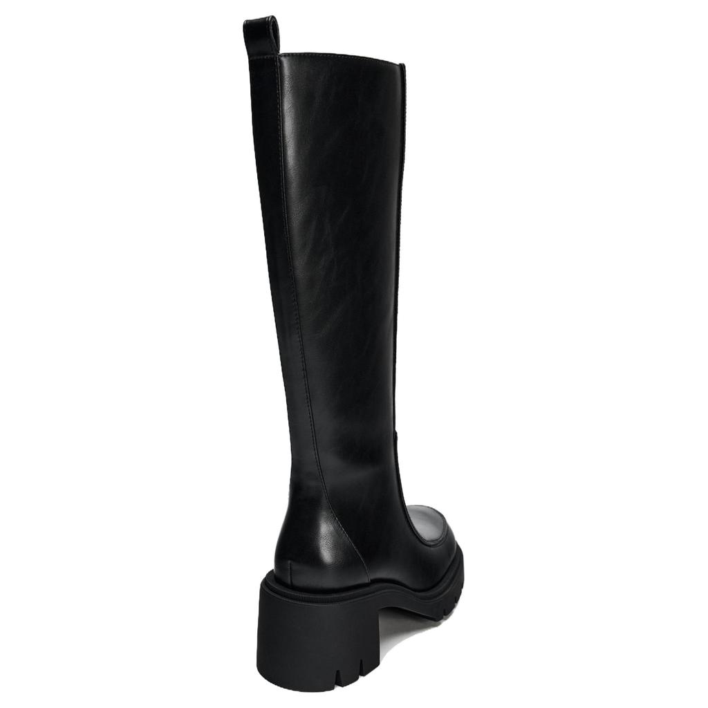 Zara Comfortable Versatile Knee-High Boots 7.5cm Women Boots Black 13049410800