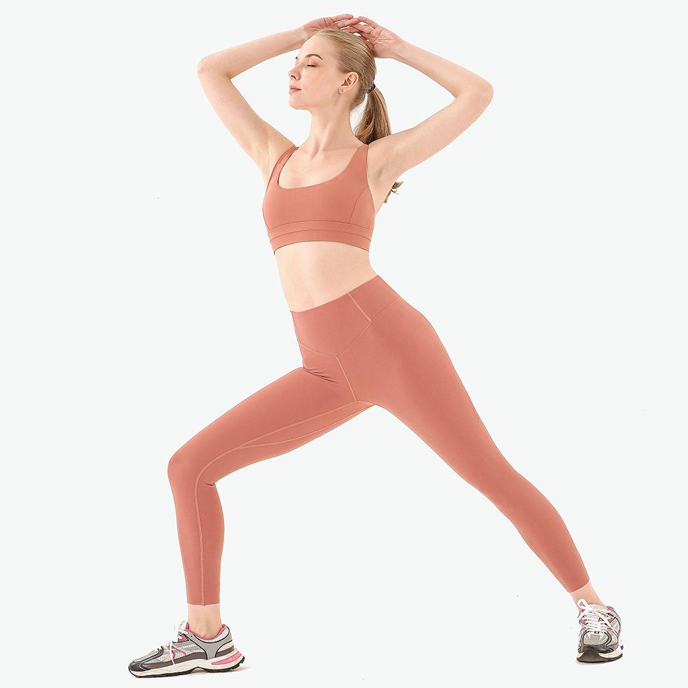 Противоударный спортивный бюстгальтер: Европейский и американский быстросохнущий, высокопрочный поддерживающий жилет для йоги со стильным дизайном спины для женщин