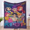Flannel Blanket Witch Hunter K-Pop Series 4 Blankets Nap Blanket Autumn And Winter Flannel Blanket Can Be Connected To Jit