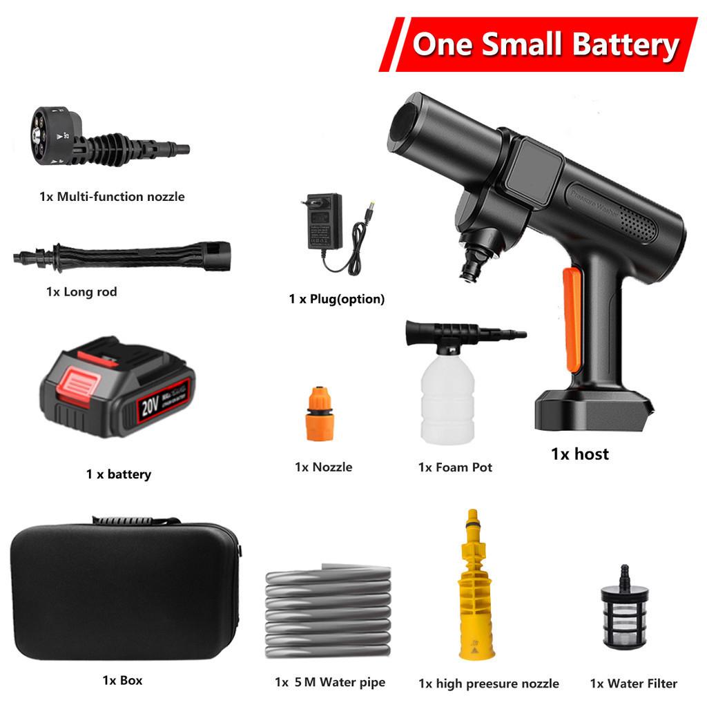 6 IN 1 Brushless High Pressure Car Washer Gun Handheld Rechargeable Spray Car Washing Machine Wireless Garden Power Tool