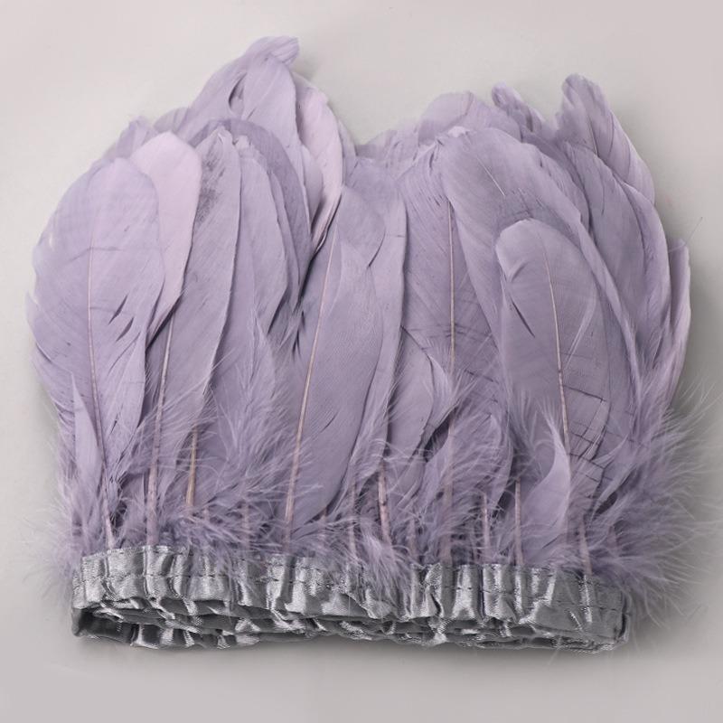 2-10 ярдов бахрома из куриных перьев отделка 10-15 см карнавальные аксессуары свадебный центральный элемент для декора шитье своими руками плюмас