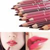 28Color Wood Lip Liner Waterproof Lady Charming Lip Liner Makeup Women's Long Lasting Cosmetic Tool Soft Pencil