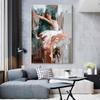 Abstract Ballet Girl Oil Canvas Painting Dancing Ballerina Cudros Posters and Prints For Living Room Porch Home Wall Art Decor