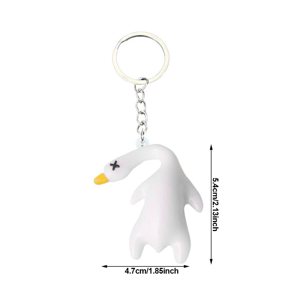 Car Key Chain Pendant Pendant Keychain Delicate Simple Funny Hanging Duck Key Chain for Girls Couple Bag