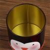 Creative Christmas Candy Storage Box Tin Metal Sealed Jar Packing Boxes Tinplate Cookie Candy Storage Christmas Party Supplies