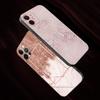 Чехол для iPhone 14 13 12 Mini 11 Pro Max, чехол для iPhone XR XS X 7 8 6s 6 Plus, силиконовый чехол Fundas Gold Pink RoGlitter Hearts