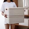 Folding Clothes Storage Boxes with Lid Wardrobe Living Room Clothing Toy Sundries Storage Box Home Drawer Organizer