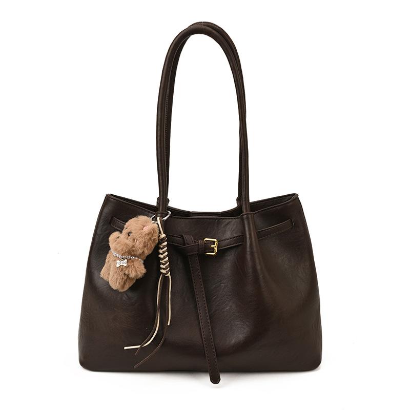 Женская сумка-тоут для поездок на работу, новая модная высококлассная ретро-сумка через плечо 2025, осенне-зимняя модная сумка для покупок