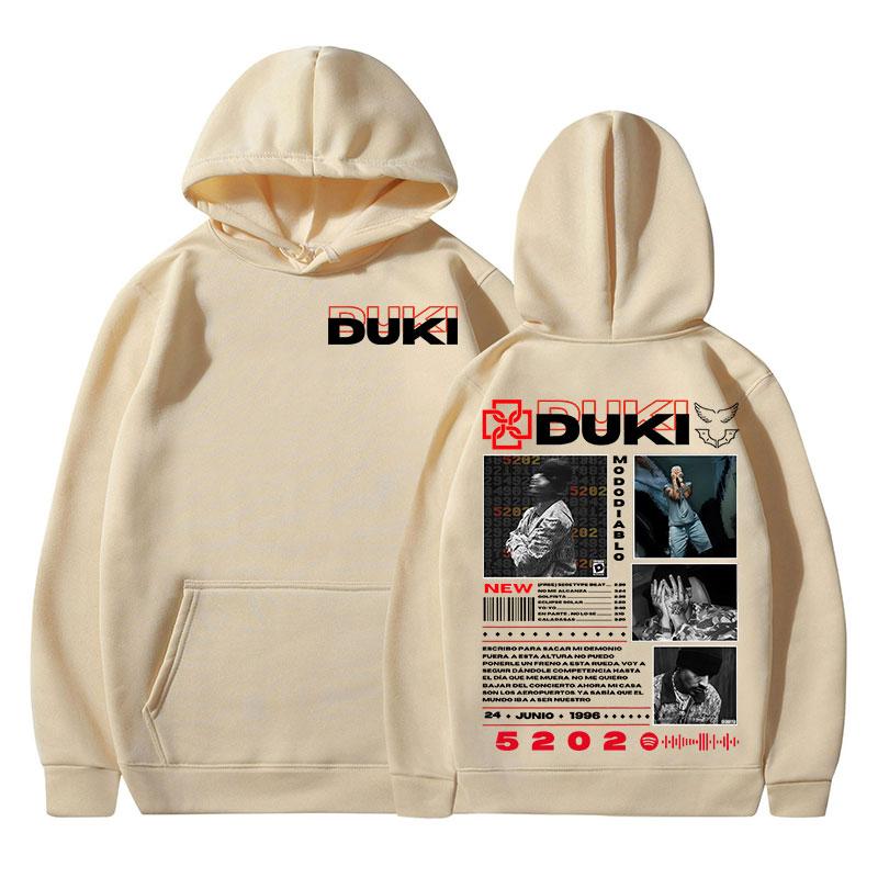 Rapper Duki 5202 MIXTAPE Album Hoodies Men Women Clothing Fashion Hip Hop Hooded Sweatshirts Casual Fleece Long Sleeves Pullover