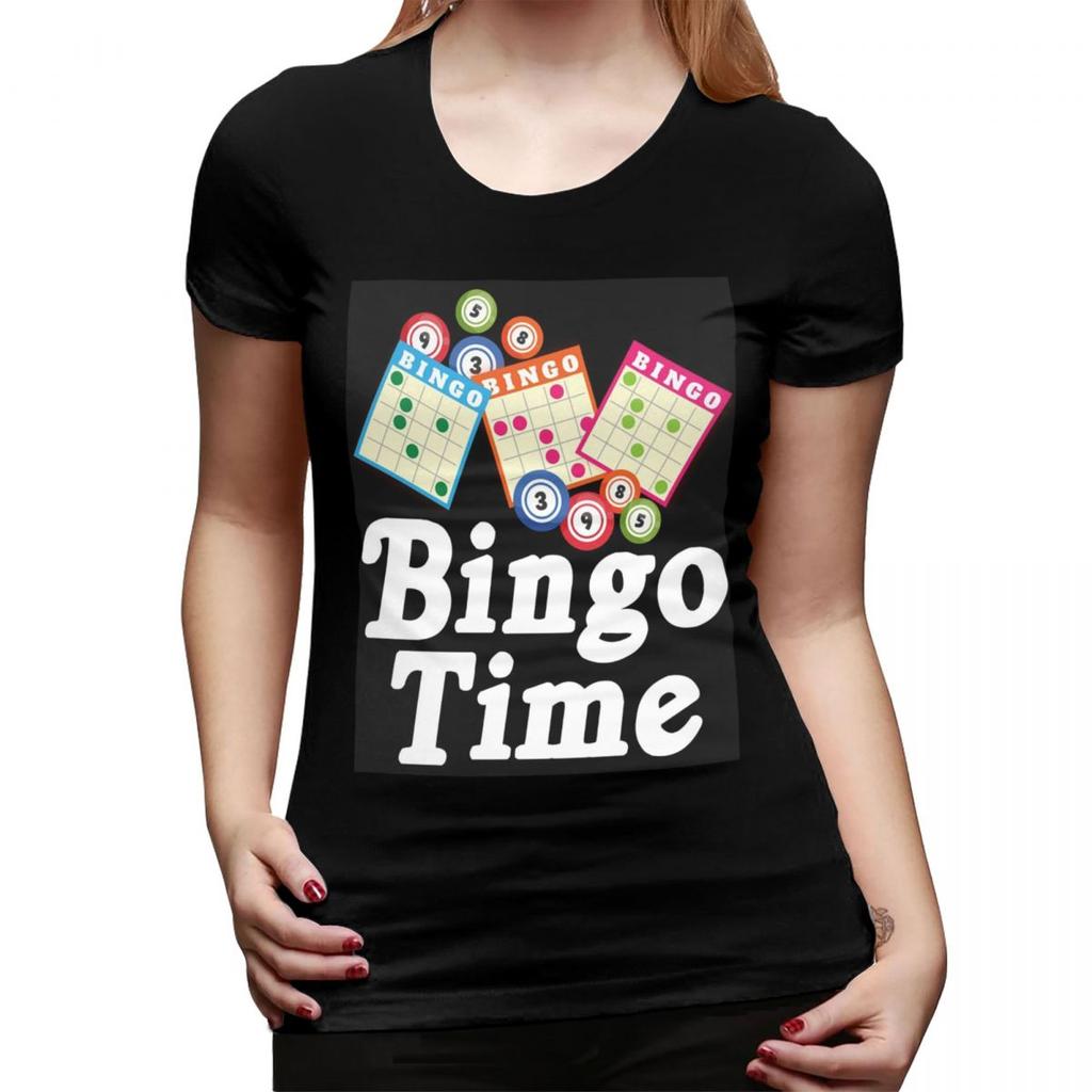 Funny Bingo Game TShirt for Women Round Neck Streetwear T Shirts Womens Tees Short Summer Clothes Tops