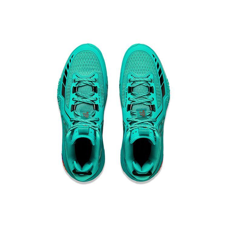 Баскетбольные кроссовки Li Ning Jiao Ao Green Demon для улицы, износостойкие, практичные, противоскользящие, с отскоком, среднего размера, для мужчин, баскетбольные кроссовки ABFT035-6