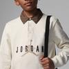 Jordan Kids Letter Logo Solid Color Polo Long Sleeve T-Shirt Kids Tops White FJ5782-133