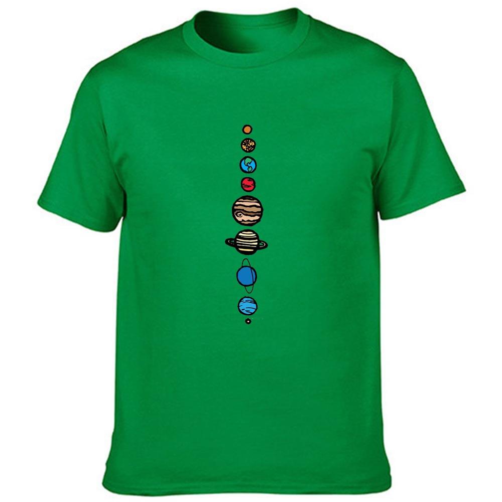 Planets Print Men S Funny Summer T Shirt Fashion Short Sleeve Streetwear Harajuku Graphic Tees Men