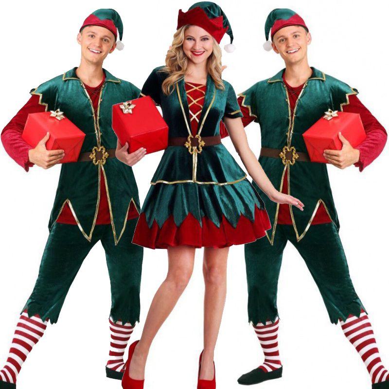 Unisex Christmas Elf Fancy Dress Costume Featuring High Quality And Attractive Design