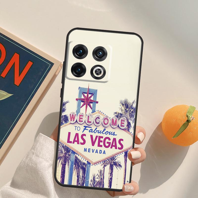 Las Vegas Sign LIGHTS Nevada Rome Case For OnePlus 12R 13R 13T 10R 15 13 12 11 10T 8T Nord CE 4 3 2 Lite N20 N30 Nord 5 Cover