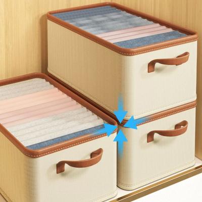 Раздельная коробка для хранения одежды Складной ящик для хранения одежды в шкафу Бытовой