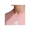 adidas Women's Essentials Big Logo Short Sleeve T-Shirt Pink FQ3239