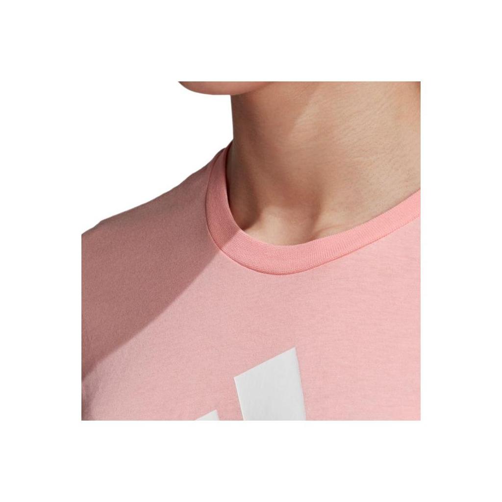 adidas Women's Essentials Big Logo Short Sleeve T-Shirt Pink FQ3239