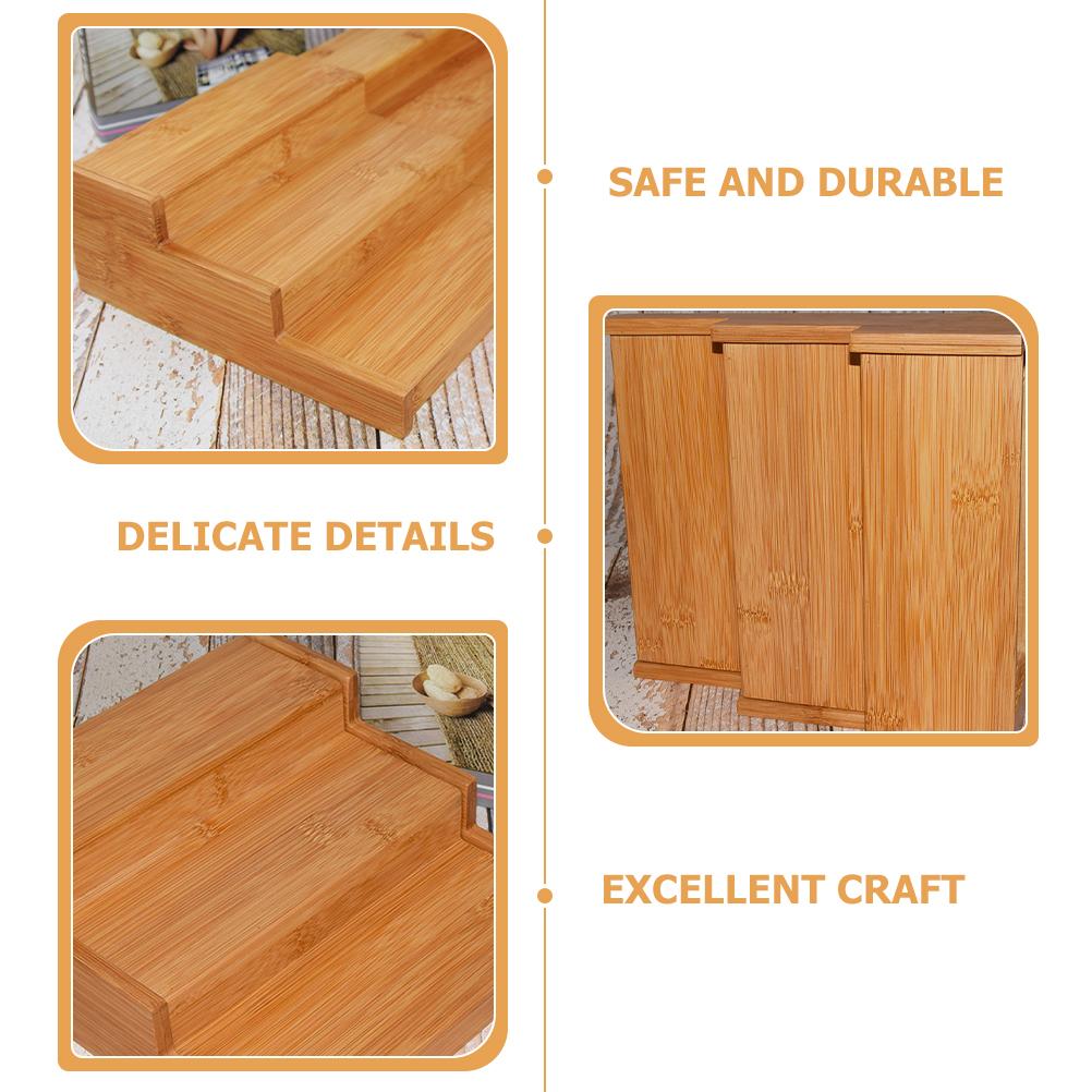 Специи Бамбуковая стойка Подставка Дисплей Органайзер для кухонного шкафа Банки с этикетками Настольная полка