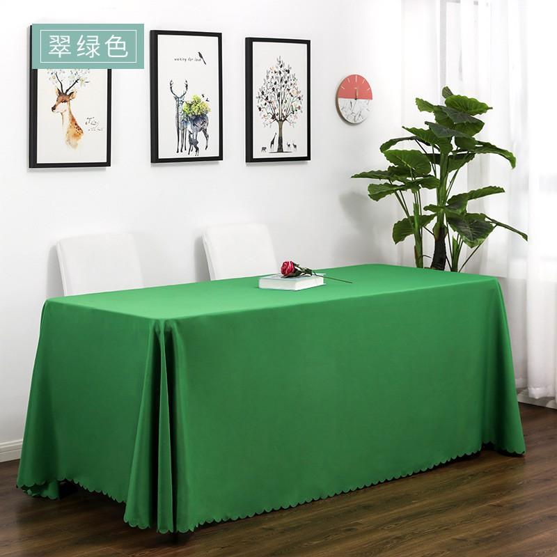 Premium Solid Color Tablecloth Wedding Hotel Dining Long Rectangle Table Cover Anti-Slip Stain Resistant Decorative Linen Look