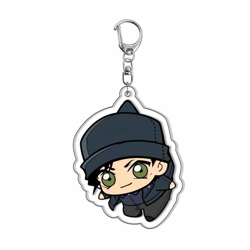 Anime Detective Conan Acrylic Keychain Ran Mori Transparent Charm Figure Merchandise Drop Shipping Cross Border