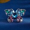 Vintage Butterfly Brooch Men'S And Women'S Accessories Imitation Crystal Insect Design Sense Niche Temperament Corsage Clothing Pin