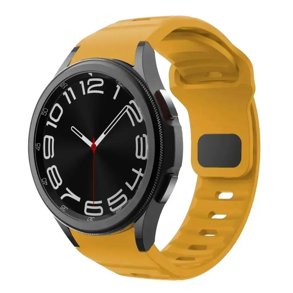 Силиконовый ремешок для Samsung Galaxy Watch 6 Classic 47 мм 43 мм/4 Classic 46 мм 42 мм Браслет Galaxy Watch 5/5pro 45 мм/4/6 40 мм 44 мм
