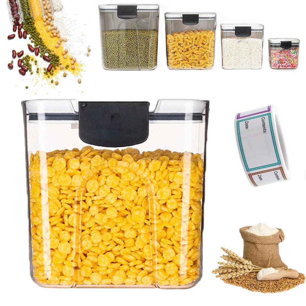 Containers, Baking Storage Set,Baking Storage Containers With Lids Airtight For Flour And Sugar