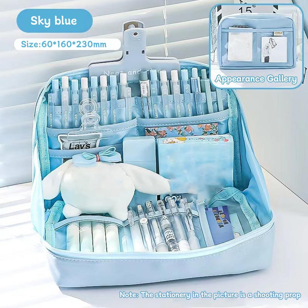 12 - Layer Panda Large-capacity Pencil Case For Boys And Girls Primary School Students High-looking Stationery Box Ins Style