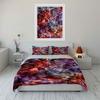 Colorful tropical leaf motifs. Bedding sets Duvet cover sets Duvet covers Pillowcases(1 * Duvet Cover 2 * Pillowcases without duvet insert)