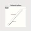 Stainless Steel Mixing Spatula for Nail Color and Makeup Foundation Blending, Original and Holed Options, 3 Pcs Variant