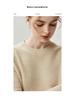 Женский кашемировый свитер с круглым вырезом - Коллекция Осень/Зима 2025, Теплый вязаный базовый слой однотонного цвета