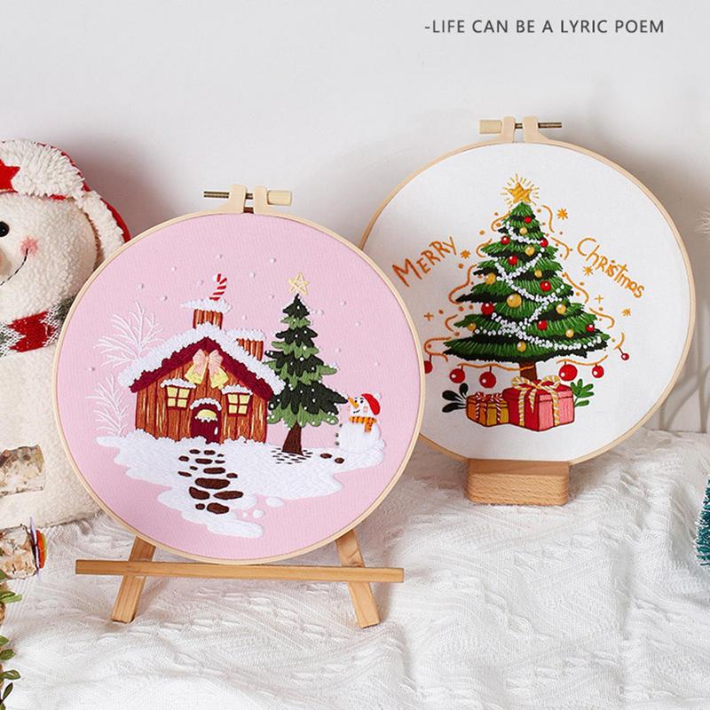 Рождественские наборы для вышивания крестом Merry Christmas DIY-набор с шаблонами инструкциями вышивка набор для начинающих набор для вышивания