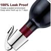 2pcs Wine Stoppers For Wine Bottles, Stainless Vacuum Wine Bottle Stopper With Silicone Reusable Wine Corks, Leak Proof Keep Fresh - Ri