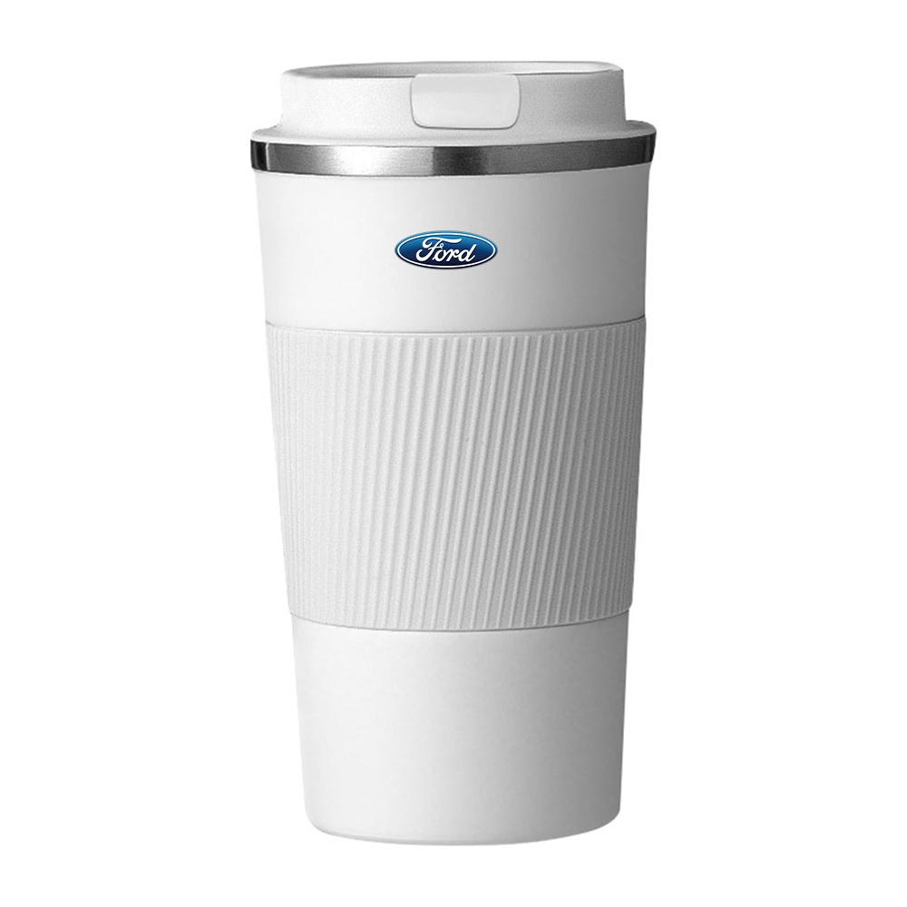 EWTJ7 Car Styling Stainless Steel Coffee Cup Double Layer Vacuum Insulation For Ford Ranger Focus Kuga Mustang Fusion Esco Mondeo mk5