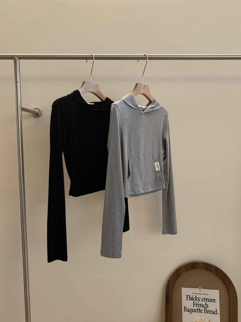 2024 Retro Glow Slim Hooded Осенняя толстовка: Повседневный корейский хлопковый топ