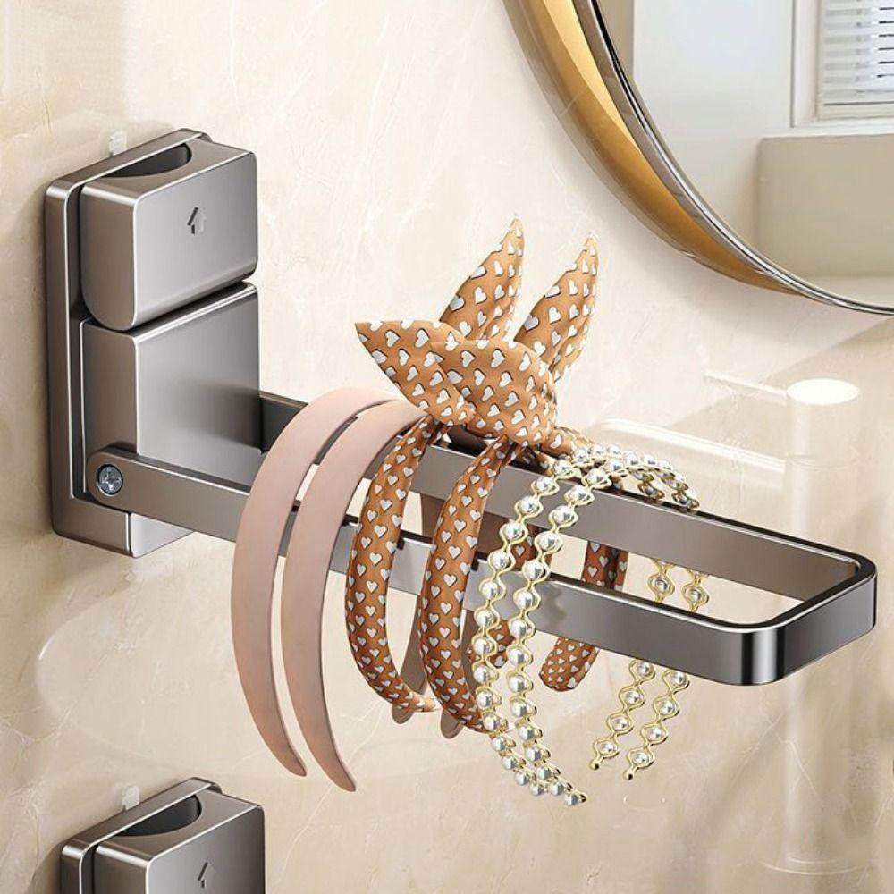 Moisture-Resistant Foldable Towel Rack Detachable Bath Towels Rack Hanger Organizer Rack  Balcony