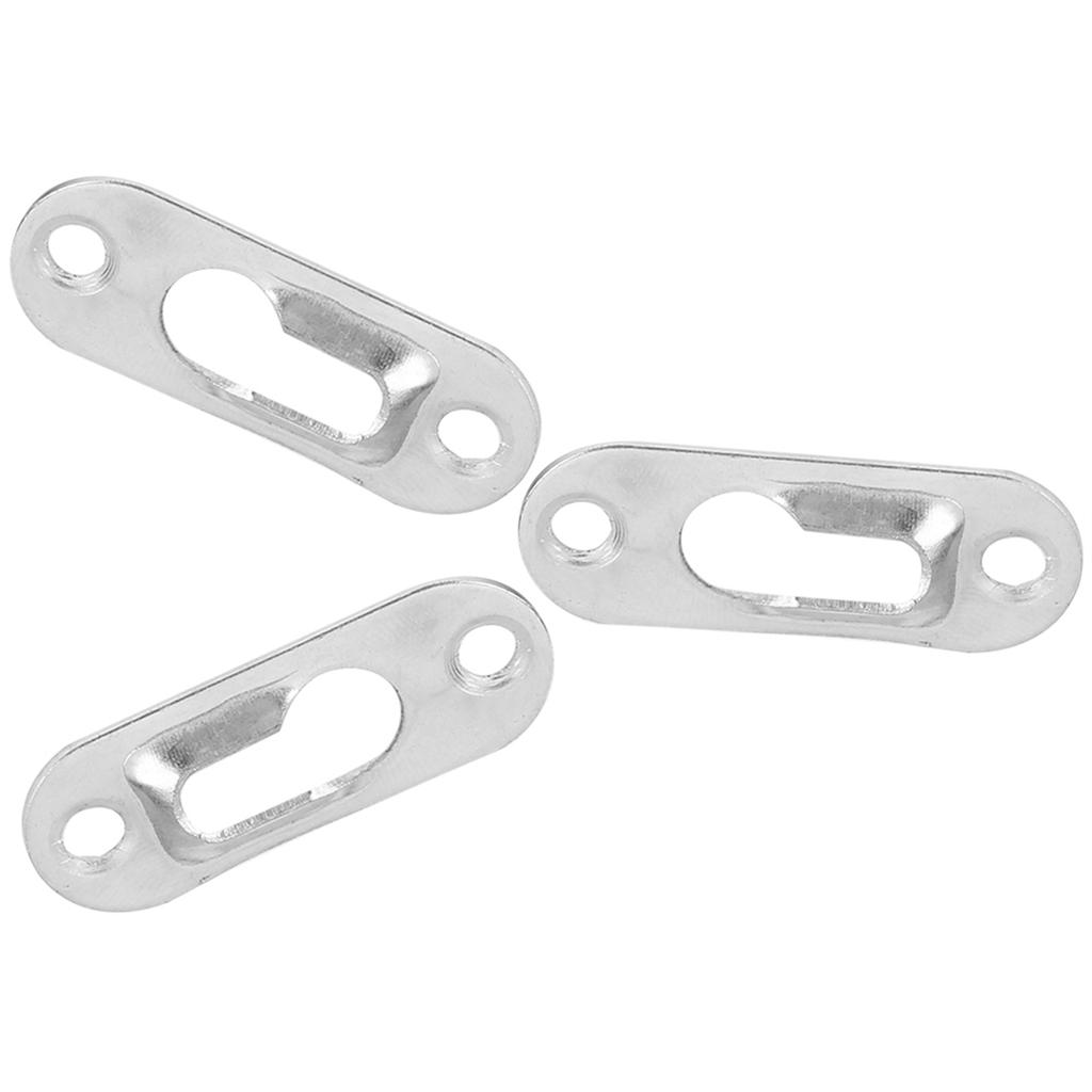 40 Pcs Silver Tone Metal Keyhole Hanger Fasteners for Picture Frames Hang Wall Indoor