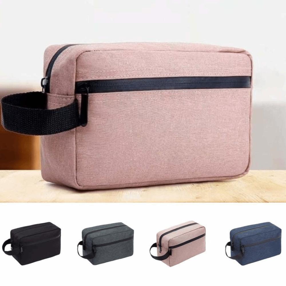 Simple Fashion Waterproof Travel Storage Bag Oxford Handle Men Wash Bag Zippered Mini Pouch Women Makeup Bag for Home