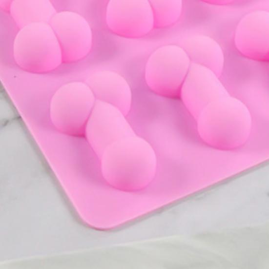 Многоцелевая пищевая отличная гибкая форма для кубиков льда в форме пениса, форма для выпечки