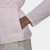 Adidas Женская ветровка с принтом логотипа, регулируемая, женские куртки розового цвета GQ0630