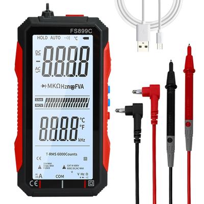 CZD-FS899C Мультиметр Полноэкранный Цифровой Высокоточный Защита от Перегрузки Ручной Мультиметр для Промышленности