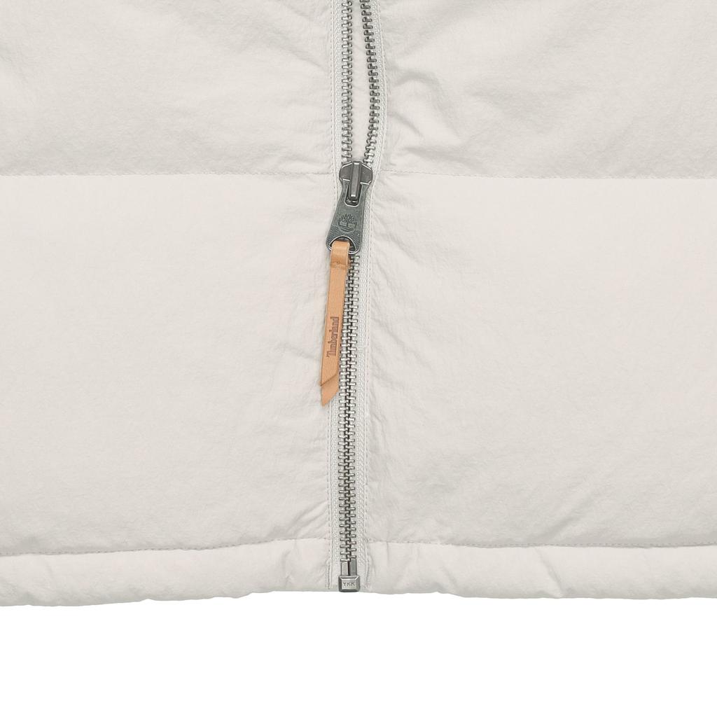 Timberland Свободный теплый пуховик с воротником-стойкой и заниженными плечами, унисекс, верхняя одежда, цвет белый A2AB5-CY2