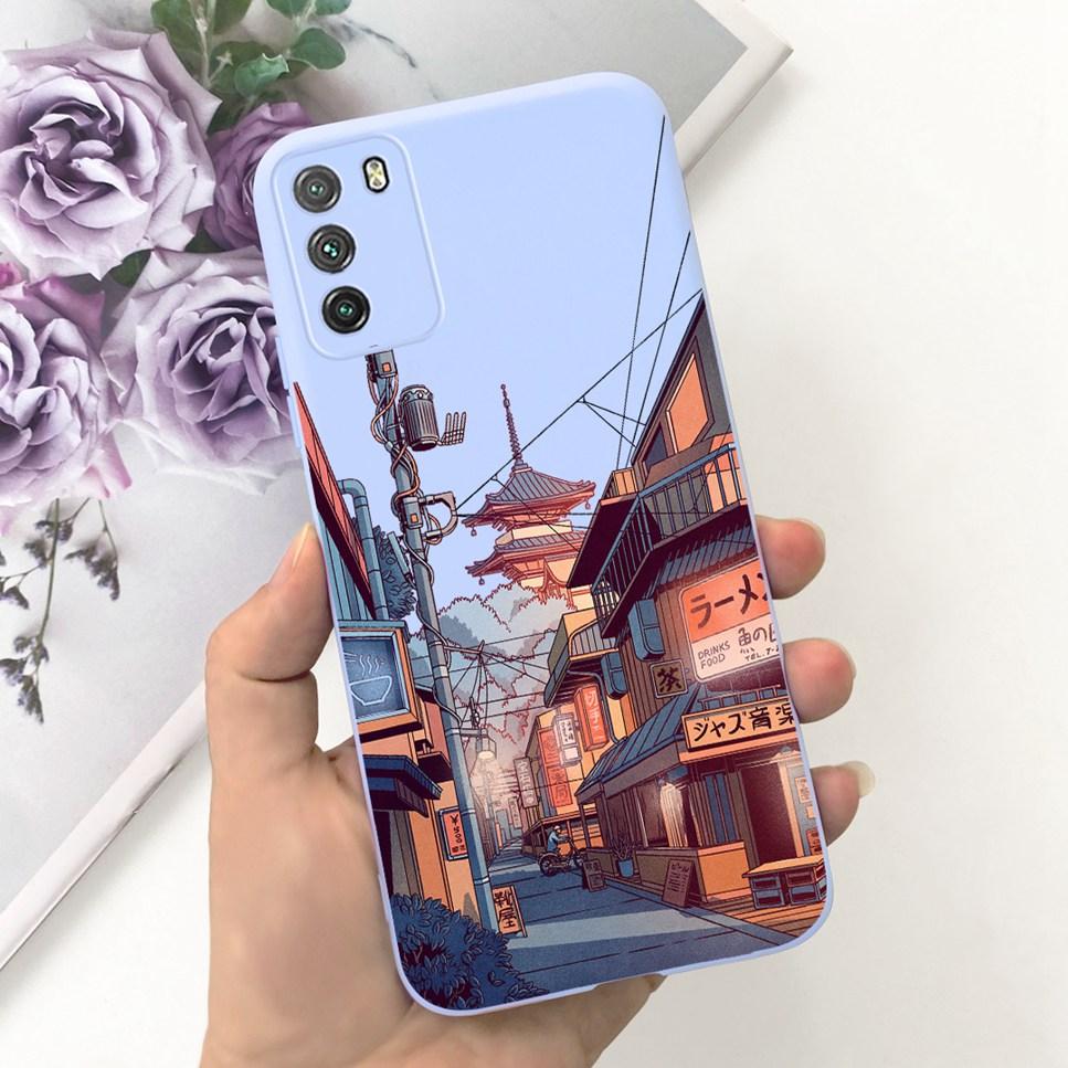 For Xiaomi Poco M3 Case Fashion Design Love Silicone Soft Matte Back Cover Coque For Xiaomi Poco m 3 M3 Bumper Phone Case Funda