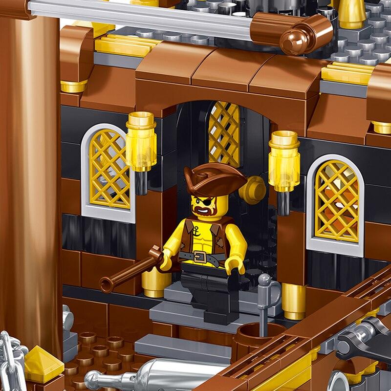 Пиратский корабль серии Storm God Model Toys Детские интересные подарки для мальчиков DIY Маленькие строительные блоки игрушки