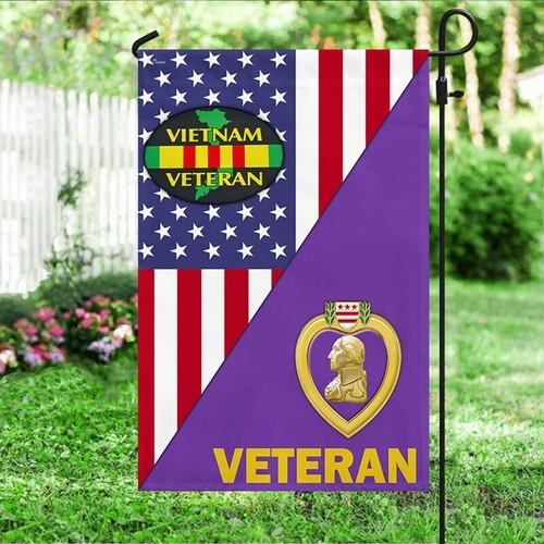 Purple Heart Vietnam Veteran American Double-sided ag, Veteran American ag FCCE ZZA WWL EEL