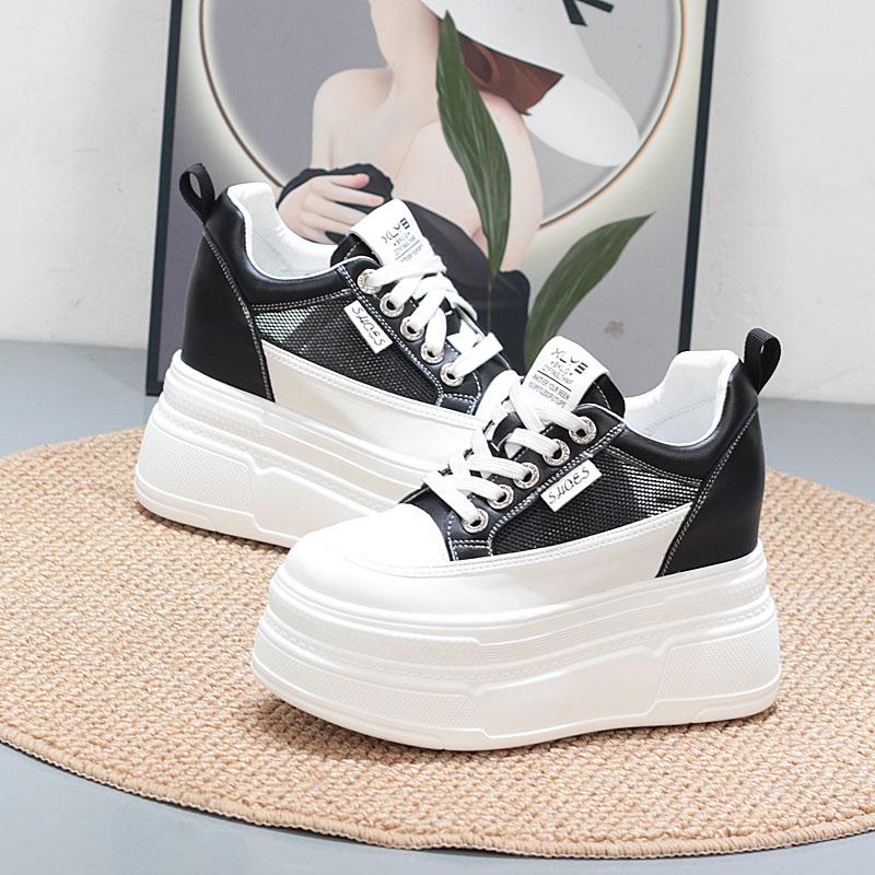 Мода 10 см платформа каблук танкетка туфли кроссовки лодочки белая платформа сетка полые туфли женские zapatos de mujer