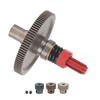 91T Slipper Gear Set Differential Upgrade Parts Metal Gear Assembly for Arrma Senton 1 10 RC Cars Red