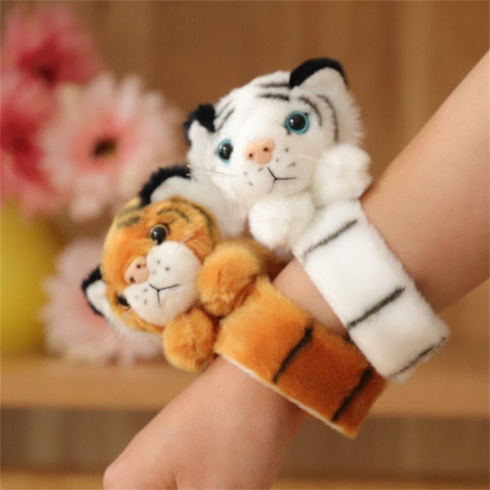 Jungle Animal Cartoon Slap Bracelet Clap Circle Stuffed Animal Wristband Gift Toy Children Gifts